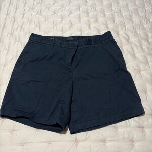 Talbots Black Cotton Bermuda Shorts